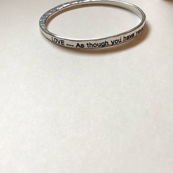 ❗️3/$7 Silver branded bangle - Picture 3 of 4